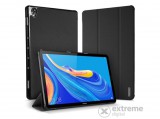 Dux Ducis Domo álló, bőr hatású tok Huawei MediaPad M6 10.8 LTE készülékhez, fekete, textil mintás