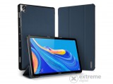 Dux Ducis Domo álló, bőr hatású tok Huawei MediaPad M6 10.8 LTE készülékhez, sötétkék, textil mintás