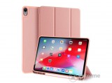 Dux Ducis Domo bőr hatású álló tok Apple Pencil tartóval, rózsaszín