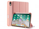 Dux Ducis DOMO bőr hatású tok Apple IPAD mini 6 (2021) készülékhez, rózsaszín