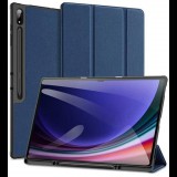 Dux Ducis Domo Samsung Galaxy Tab S10 Ultra LTE (SM-X926B) bőr hatású fliptok sötétkék (GP-162917) (GP-162917)