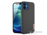 Dux Ducis Fino gumi/szilikon tok Apple iPhone 12 mini készülékhez, fekete, rács mintás