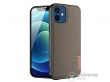Dux Ducis Fino gumi/szilikon tok Apple iPhone 12 mini készülékhez, sötétzöld, rács mintás