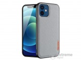 Dux Ducis Fino gumi/szilikon tok Apple iPhone 12 mini készülékhez, szürke, rács mintás
