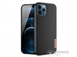 Dux Ducis Fino gumi/szilikon tok Apple iPhone 12 Pro Max készülékhez, fekete, rács mintás