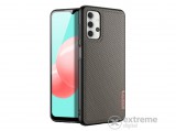 Dux Ducis Fino gumi/szilikon tok Samsung Galaxy A32 5G (SM-A326) készülékhez, barna, rács mintás