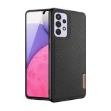Dux Ducis Fino Samsung Galaxy A33 (SM-A336) szilikon telefonvédő (műanyag belső, közepesen ütésálló, rács minta) fekete