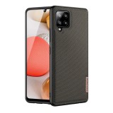 Dux Ducis Fino Samsung Galaxy A42 (SM-A425F) szilikon telefonvédő (műanyag belső, közepesen ütésálló, rács minta) barna