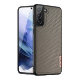 Dux Ducis Fino Samsung Galaxy S21 Plus (SM-G996) szilikon telefonvédő (műanyag belső, közepesen ütésálló, rács minta)