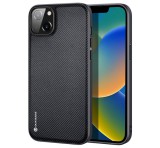 DUX DUCIS FINO szilikon telefonvédő (műanyag belső, közepesen ütésálló, rács minta) FEKETE Apple iPhone 14 Plus