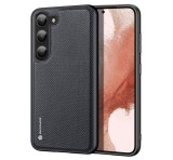 DUX DUCIS FINO szilikon telefonvédő (műanyag belső, közepesen ütésálló, rács minta) FEKETE Samsung Galaxy S23 Plus (SM-S916)