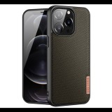 DUX DUCIS FINO szilikon telefonvédő (műanyag belső, közepesen ütésálló, rács minta) SÖTÉTZÖLD [Apple iPhone 13 Pro] (5996591097718)