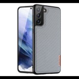 DUX DUCIS FINO szilikon telefonvédő (műanyag belső, közepesen ütésálló, rács minta) SZÜRKE [Samsung Galaxy S21 Plus (SM-G996) 5G] (5996591042411)