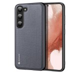 DUX DUCIS FINO szilikon telefonvédő (műanyag belső, közepesen ütésálló, rács minta) SZÜRKE Samsung Galaxy S23 Plus (SM-S916)