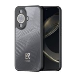 Dux Ducis Huawei Nova 11 aimo védő (közepesen ütésálló, szilikon keret, kamera védelem, matt, hullám minta) fekete
