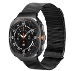 DUX DUCIS pótszíj (egyedi méret, alumínium, milánói, mágneses) FEKETE Samsung Galaxy Watch Ultra eSIM 47mm (SM-L705)