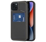 DUX DUCIS RAFI II MAG szilikon telefonvédő (kitámasztó, kártyazseb, RFID, MagSafe) FEKETE Apple iPhone 14, iPhone 13