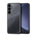 Dux Ducis Samsung Galaxy S25 Plus (SM-S936) aimo szilikon telefonvédő (ütésállóság, kameravédő, matt, hullám) fekete