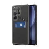Dux Ducis Samsung Galaxy S25 Ultra (SM-S938) rafi ii mag szilikon védő (kitámasztó, kártyazseb, rfid, magsafe) fekete