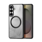 Dux ducis Samsung Galaxy S26 (SM-S942) aimo szilikon védő (ütésálló, kameravédő, magsafe, hullám) fekete