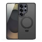 Dux ducis Samsung Galaxy S26 Ultra yind szilikon védő (ütésálló, kameravédő, matt, magsafe, kitámasztó) fekete