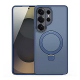 Dux ducis Samsung Galaxy S26 Ultra yind szilikon védő (ütésálló, kameravédő, matt, magsafe, kitámasztó) sötétkék