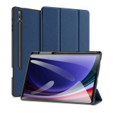 Dux ducis Samsung Galaxy Tab S10 Plus LTE (SM-X826B) domotok (aktív flip, asztali tartó, ceruza tartó) sötétkék