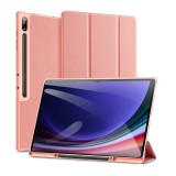 Dux ducis Samsung Galaxy Tab S10 Ultra LTE (SM-X926B) domotok (aktív flip, asztali tartó, ceruza tartó) rózsaszín