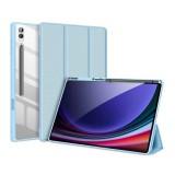 Dux ducis Samsung Galaxy Tab S10 Ultra LTE (SM-X926B) tobytok (aktív flip, asztali tartó, ceruza tartó) világoskék