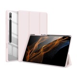 Dux Ducis Samsung Galaxy Tab S9 Ultra LTE (SM-X916) toby tok álló, (aktív flip, trifold, s pen tartó) rózsaszín