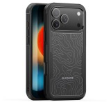 DUX DUCIS SHLD defender szilikon telefonvédő (erős ütésállóság, MagSafe, terep minta) FEKETE Apple iPhone 17 Pro Max
