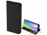 Dux Ducis Skin Pro álló, bőr hatású flip tok Huawei Y6p készülékhez, fekete
