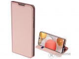 Dux Ducis Skin Pro álló, bőr hatású flip tok Samsung Galaxy A42 5G (SM-A425F) készülékhez, rozéarany