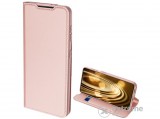 Dux Ducis Skin Pro álló, bőr hatású flip tok Samsung Galaxy S21 Plus (SM-G996) 5G készülékhez, rozéarany