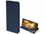 Dux Ducis Skin Pro álló, bőr hatású flip tok Samsung Galaxy S21 Ultra (SM-G998) 5G készülékhez, sötétkék
