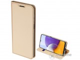 Dux Ducis SKIN PRO bőr hatású álló tok Samsung Galaxy A22 4G (SM-A225) készülékhez, arany