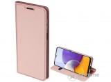 Dux Ducis SKIN PRO bőr hatású álló tok Samsung Galaxy A22 4G (SM-A225) készülékhez, rozéarany