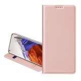 Dux Ducis Skin Pro Samsung Galaxy A72 4G (SM-A725F) tok álló (Flip, oldalra nyíló, bankkártya tartó) rozéarany