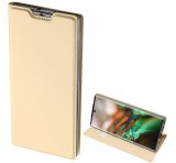 Dux ducis skin pro tok álló, b&#337;r hatású (flip, oldalra nyíló, bankkártya tartó, asztali tartó funkció) arany gp-90086