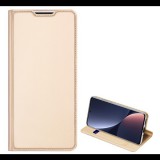 DUX DUCIS SKIN PRO tok álló, bőr hatású (FLIP, oldalra nyíló, bankkártya tartó, asztali tartó funkció) ARANY [Xiaomi 12 Pro] (5996591128870)