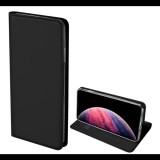 DUX DUCIS SKIN PRO tok álló, bőr hatású (FLIP, oldalra nyíló, bankkártya tartó, asztali tartó funkció) FEKETE [Apple iPhone 11] (5996457900879)