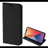 DUX DUCIS SKIN PRO tok álló, bőr hatású (FLIP, oldalra nyíló, bankkártya tartó, asztali tartó funkció) FEKETE [Apple iPhone 12 Pro] (5996457998340)