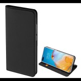 DUX DUCIS SKIN PRO tok álló, bőr hatású (FLIP, oldalra nyíló, bankkártya tartó, asztali tartó funkció) FEKETE [Huawei P40] (5996457956401)