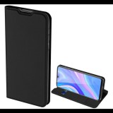 DUX DUCIS SKIN PRO tok álló, bőr hatású (FLIP, oldalra nyíló, bankkártya tartó, asztali tartó funkció) FEKETE [Huawei Y8p] (5996457971770)