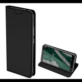 DUX DUCIS SKIN PRO tok álló, bőr hatású (FLIP, oldalra nyíló, bankkártya tartó, asztali tartó funkció) FEKETE [Nokia 1 Plus] (5996457883776)