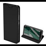 DUX DUCIS SKIN PRO tok álló, bőr hatású (FLIP, oldalra nyíló, bankkártya tartó, asztali tartó funkció) FEKETE [Nokia 1 Plus] (5996457883776) - Telefontok