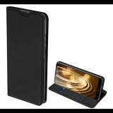 DUX DUCIS SKIN PRO tok álló, bőr hatású (FLIP, oldalra nyíló, bankkártya tartó, asztali tartó funkció) FEKETE [Nokia 2.4] (5996591023298) - Telefontok