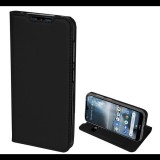 DUX DUCIS SKIN PRO tok álló, bőr hatású (FLIP, oldalra nyíló, bankkártya tartó, asztali tartó funkció) FEKETE [Nokia 4.2] (5996457877379) - Telefontok