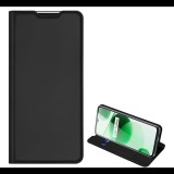 DUX DUCIS SKIN PRO tok álló, bőr hatású (FLIP, oldalra nyíló, bankkártya tartó, asztali tartó funkció) FEKETE [Realme C35] (5996591215655)