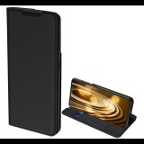 DUX DUCIS SKIN PRO tok álló, bőr hatású (FLIP, oldalra nyíló, bankkártya tartó, asztali tartó funkció) FEKETE [Samsung Galaxy S21 Ultra (SM-G998) 5G] (5996591035284) - Telefontok